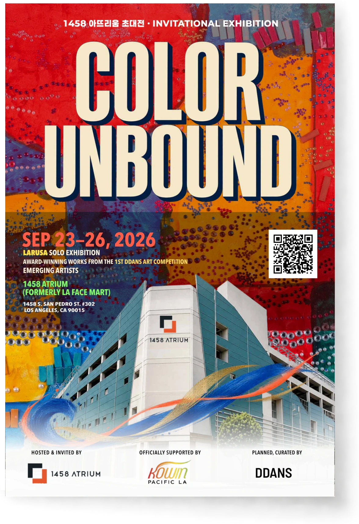 Color Unbound, 1458 Atrium Invitational Exhibition poster