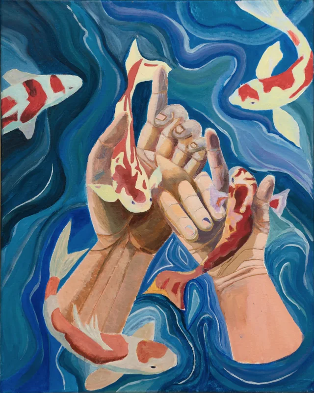 A fish communication with the world by Ji Seok Yoo, exhibited at Color Unbound