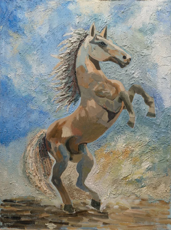 I want to run like a horse by Ji Seok Yoo, exhibited at Color Unbound