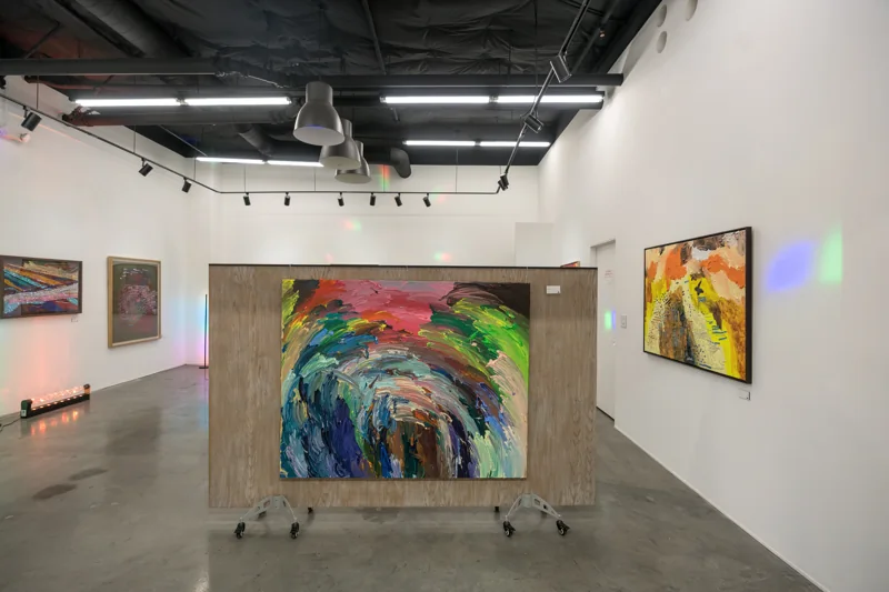 Larusa gallery and freestanding artwork panel