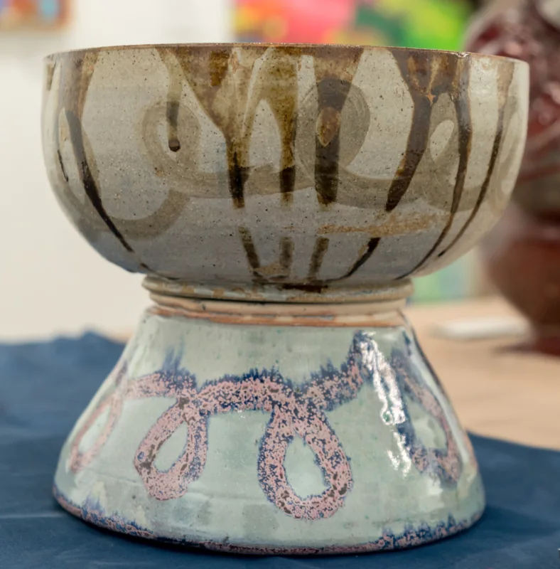 Vase by Tristin Hogar Mun, exhibited at Color Unbound