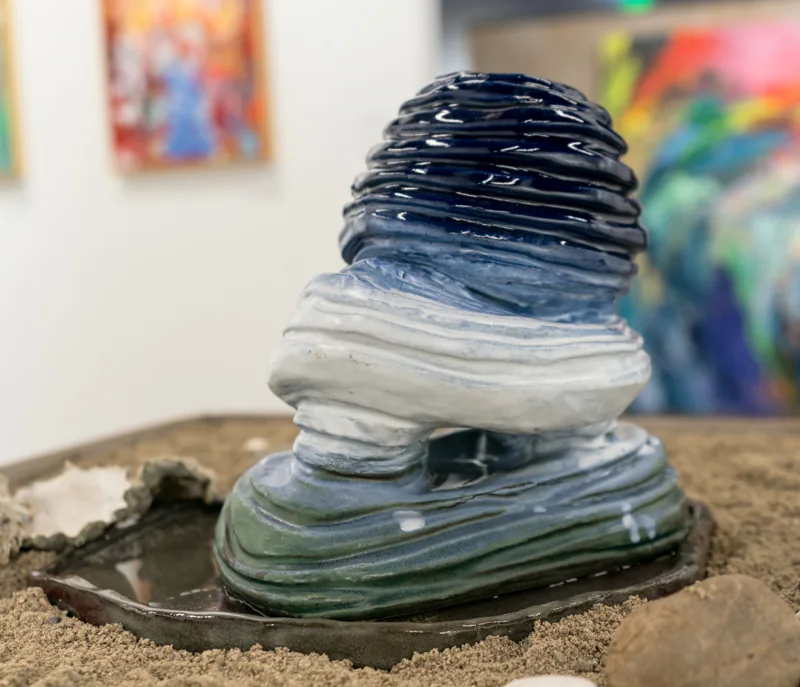 Wave by Tristin Hogar Mun, exhibited at Color Unbound